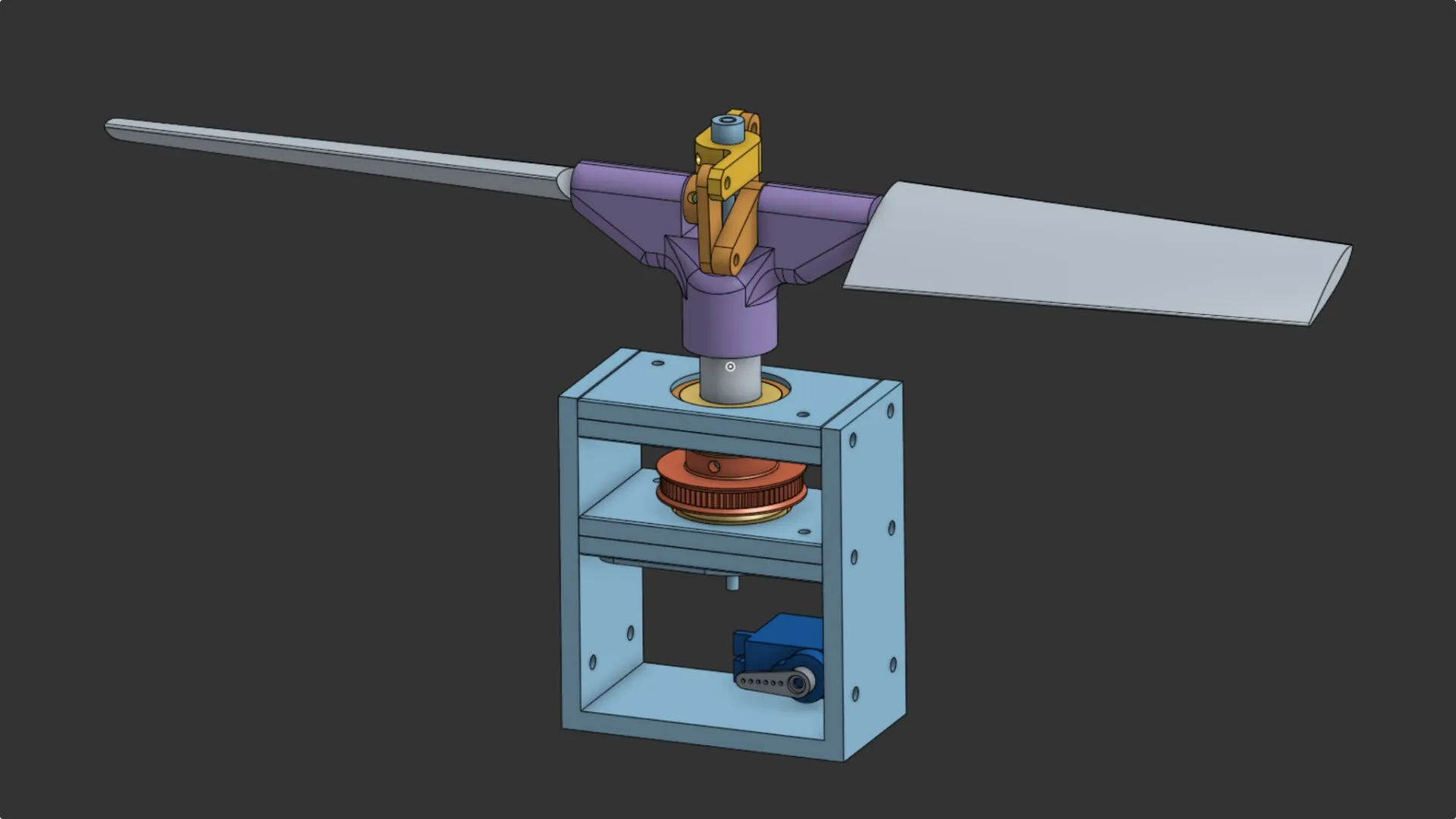 CAD model of variable-pitch prop
